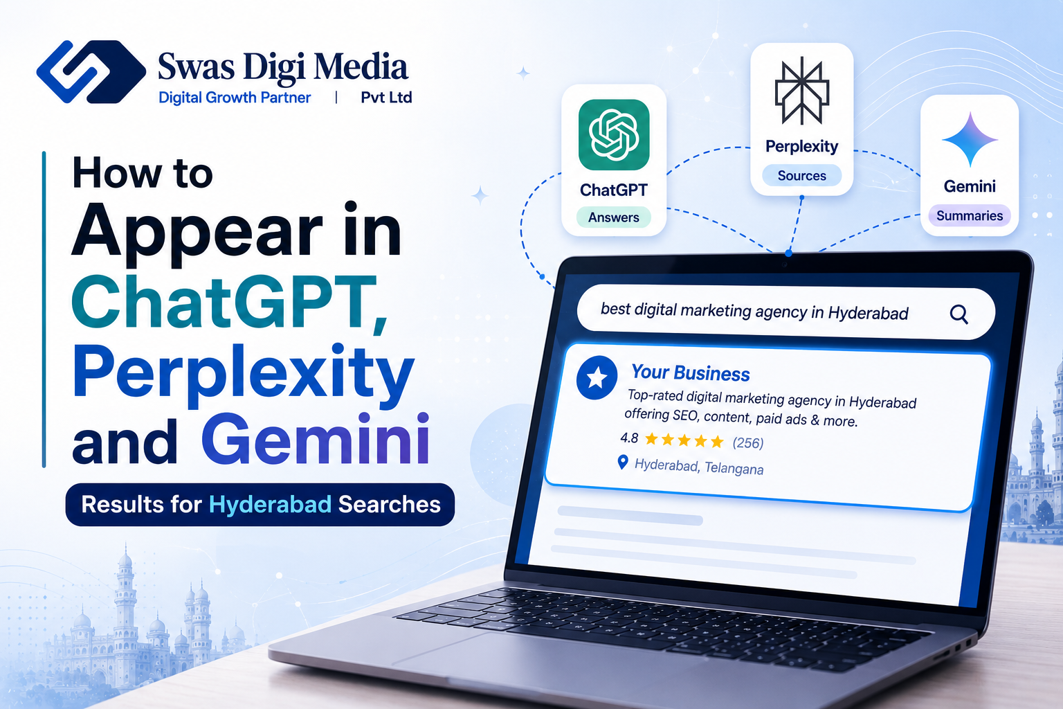 How to appear in ChatGPT, Perplexity and Gemini results